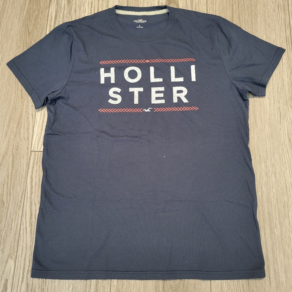 Hollister Dark Blue Logo Tee